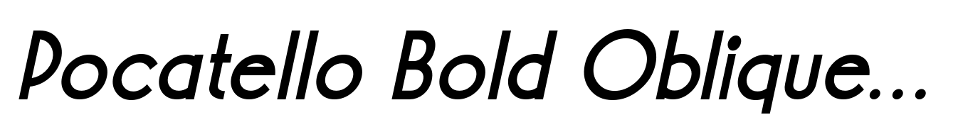 Pocatello Bold Oblique JNL